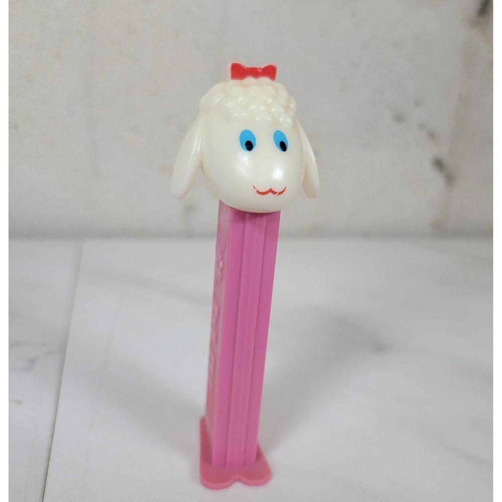 Vintage Lamb Chop Sheep Pez Dispenser Pink Made In Slovenia‎ 4.9